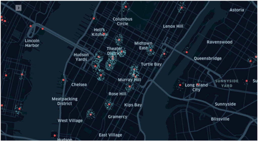 Visualizing Overture Maps points of interest