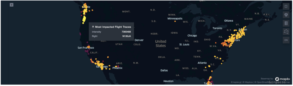 Most impacted flights