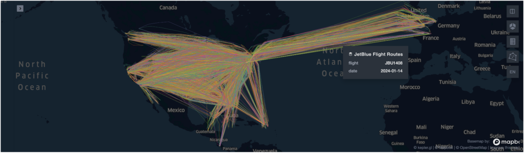 Flight routes