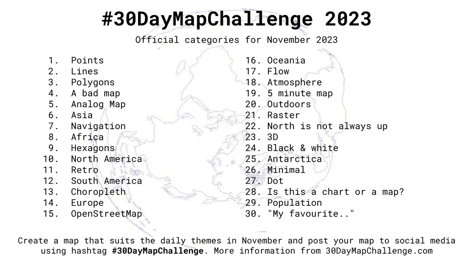 The 30 Day Map Challenge