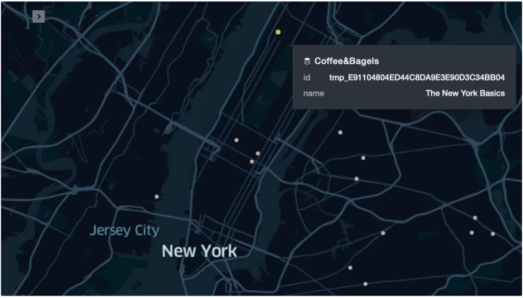 Visualizing points of interest from Overture Maps