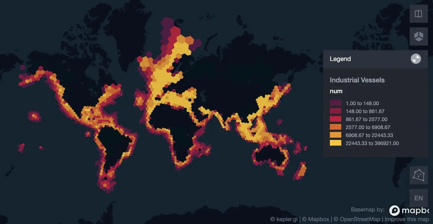 Industrial vessel activity