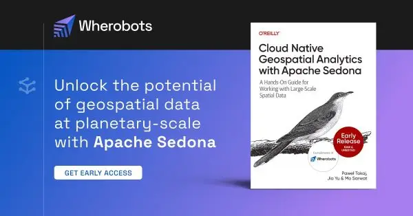O'Reilly Cloud Native Geospatial Analytics with Apache Sedona book cover