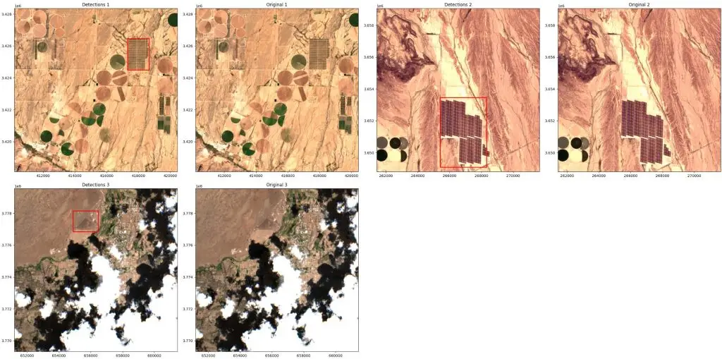 OWLv2 objection detection model comparison of solar farms