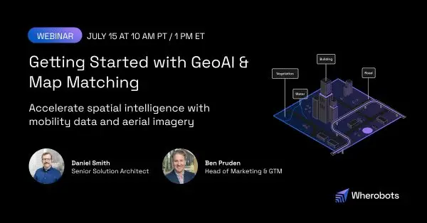 GeoAI Map Matching Webinar Header